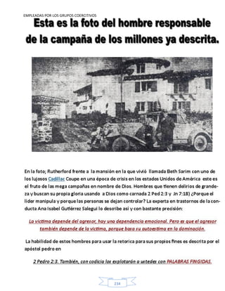 EMPLEADAS POR LOS GRUPOS COERCITIVOS
234
 