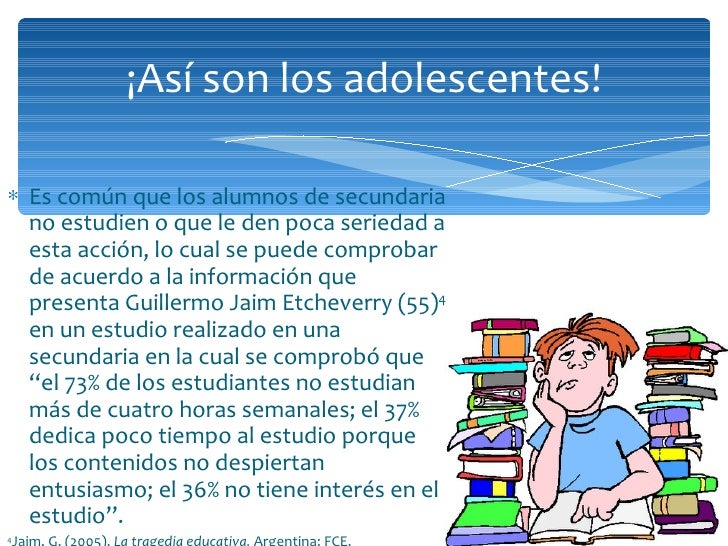 (98) Alumnos de segundo de Secundaria ¿irresponsables o