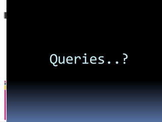 Queries..?
 