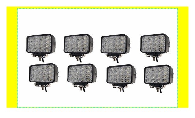 48W LED Arbeitsscheinwerfer Offroad Scheinwerfer Zusatzscheinwerfer Traktor Jeep