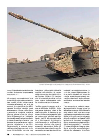 26 / Revista Ejército n.º 980 • Extraordinario noviembre 2022
como sistemas de entrenamiento de
combate de duelo en activi...