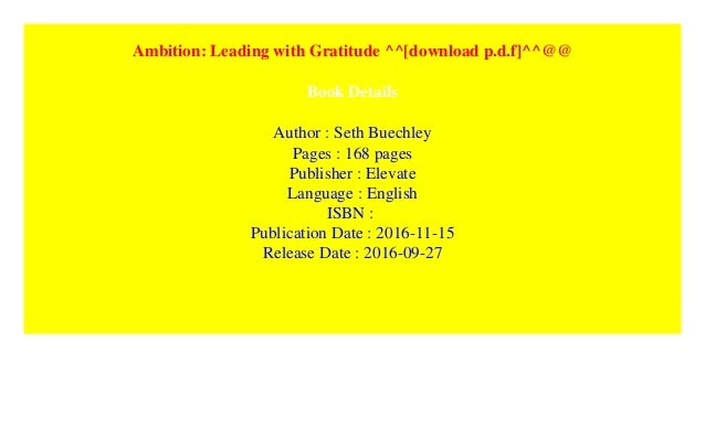 Leading with gratitude pdf free download free