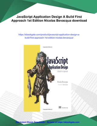 JavaScript Application Design A Build First Approach 1st Edition ...