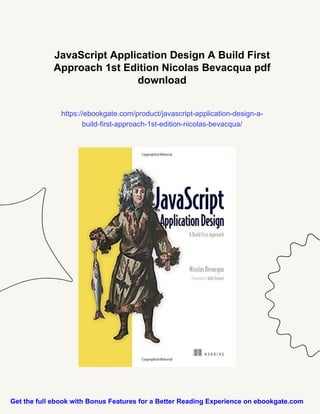 JavaScript Application Design A Build First Approach 1st Edition ...