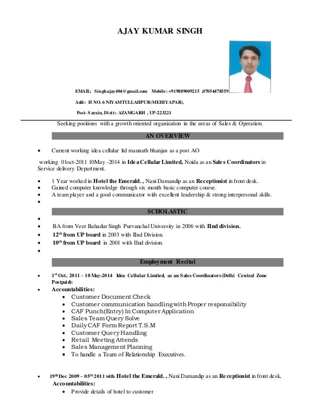 AJAY KUMAR SINGH UPDATE RESUME