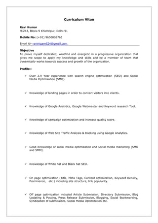 Ravi CV | DOC