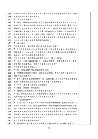 145   訂個十五份菜，那我可能會訂個二十七份菜，可能還有十份菜左右，那我
146   就會讓臨時沒有訂的人來買。
147   M：那這樣很方便啊！
148   A：對啊。讓臨時沒有訂的人來買，那我們是希望是說能夠採預訂的，預
149   訂的…我們量比較好抓嘛，你抓太多你像超市，因為…有機商…像我們的主
150   婦聯盟，我們不是跟一般的超市一樣，我們…超市它是東西很多很多，會
151   讓顧客每次來都有，那我們叫太多…因為我們天天貨都來，你牛奶叫太多
152   有的社員他會想說，喔…我明天要的東西你今天…你今天就先來那也不好
153   啊。當天新鮮當天出，所以我們的量不會說很多，就差不多有多一些些。
154   M：所以在想要訂什麼其實還蠻花腦筋的。
155   A：對啊對啊。
156   M：每天花在訂貨的時間大概…是指有您嗎？還是？
157   A：我們現在有那個…ㄜ…站長儲備訓練，可能就是互相幫忙，跟他們講說…
158   因為我是這一站的站長，我就會跟他們講說你們陸續…也不要全部都攬在
159   我身上，就可以大家分攤分攤去做阿。
160   M：所以這個訂貨的時間大概要花多久？一個多小時嗎？
161   A：差不多半個多鐘頭就 OK 了，因為我們都有一個事先準備動作，事先
162   訂貨啊！你就事先把一個禮拜的量先把它訂出去啊。
163   M：除非說有額外再增加…
164   A：對，然後再額外增加它的訂貨量這樣。
165   B：那請問來電的除了訂貨、還有產品的問題，那之外還有什麼額外的問
166   題會打電話進來嗎？
167   A：有啊！還問說有什麼活動啊！喔！我們活動…比如說我們還有生產者之
168   旅啊。面對面啊！讓他們有面對面的機會，那很熱線ㄟ！
169   M：呵呵，應該是一出就有人打電話來。
170   A：對阿。很熱線！那很熱線！
171   Y：請問您入社的原因？為什麼會來當站長？
172   A：喔，當站長是吧？嗯…其實我當站長…我也是往計時人員進來的，我也
173   是跟他們一樣，他們現在這三個都是計時人員。
174   Y：不是從儲備幹部？
175   A：不是不是。以前我們沒有，我們以前沒有什麼儲備，我們以前就是…ㄟ
176   因為以前是屬以比較…就沒有什麼計劃，現在計劃都是組織部他們在計畫
177   的，什麼儲備站長由他們去策劃，因為我們這次要開很多的站，很多的站
178   的話就可能要一些儲備的人員啊，就由組織部去策劃說，ㄟ…準備一些儲
179   備站長，那儲備站長他就是說，他們有意願的人就可以來上課受訓，你們
180   也可以上課受訓啊，當儲備站長。
181   M：我看景美好像也要開新站。
182   A：對啊對啊。我們有好幾個站要開，人員的話基本上會不夠，就是往這…

                        89
 