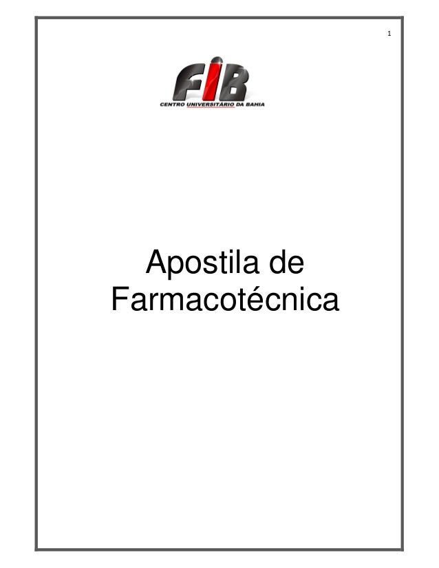 apostila farmacotecnica