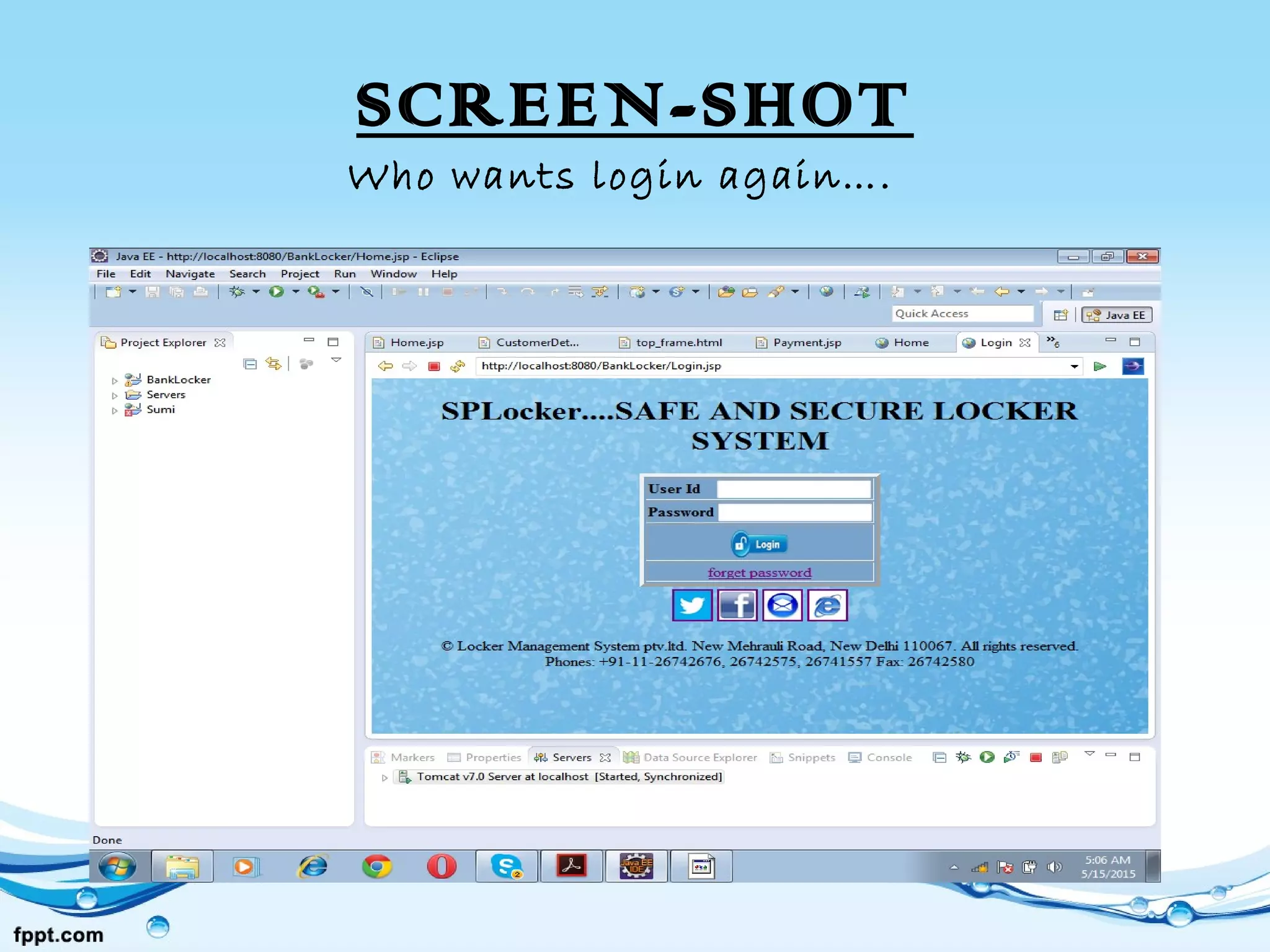 SCREEN-SHOT
Who wants login again….
 