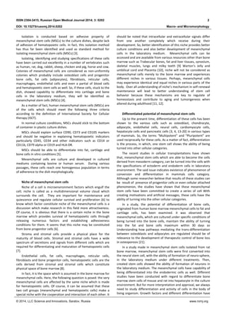 Biology, properties and clinical application of Mesenchymal stem cells ...