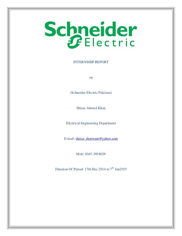 Schneider Electric Organizational Chart 2017