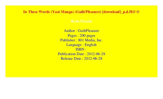In These Words Yaoi Manga Guilt Pleasure Download P D F In These Words Yaoi Manga Guilt Pleasure Download P D F