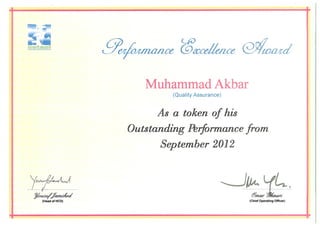 Performance Excellence Award (2012).PDF