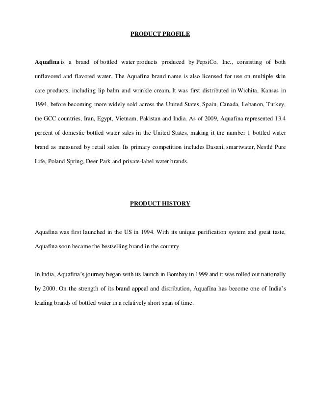 Aquafina water source picture