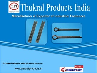 Manufacturer & Exporter of Industrial Fasteners
 