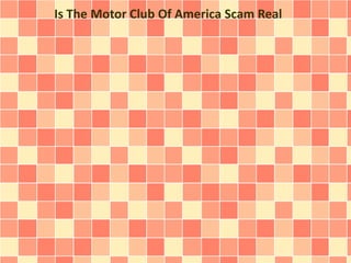 Is The Motor Club Of America Scam Real
 
