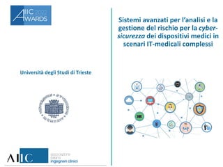 LOGO
ENTE
Università degli Studi di Trieste
Sistemi avanzati per l’analisi e la
gestione del rischio per la cyber-
sicurezza dei dispositivi medici in
scenari IT-medicali complessi
 
