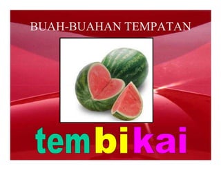 BUAH-BUAHAN TEMPATAN
 