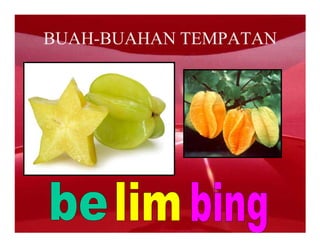 BUAH-BUAHAN TEMPATAN
 