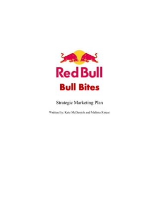 Strategic Marketing Plan
Written By: Kate McDaniels and Malissa Rinear
 