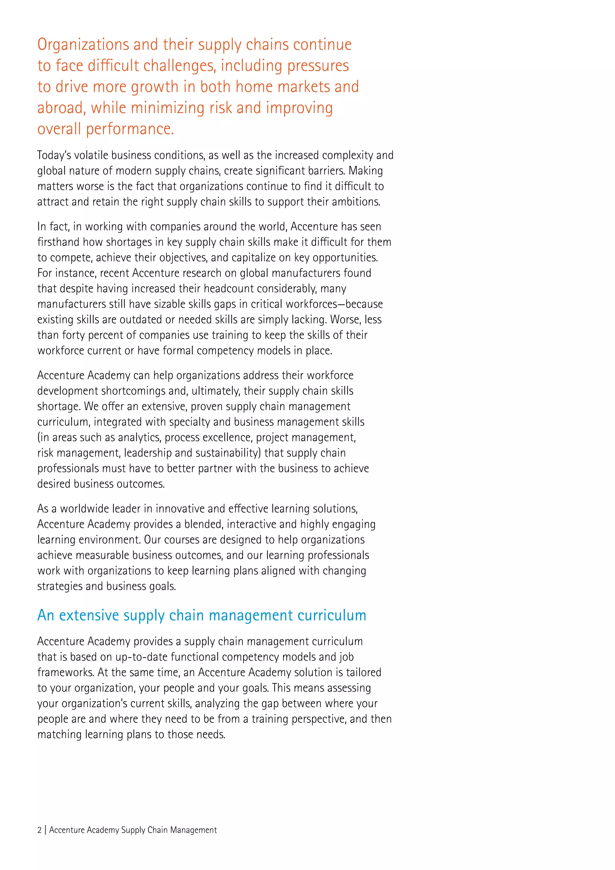 Accenture-Academy-Supply-Chain | PDF