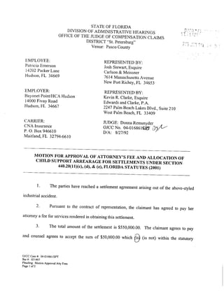 Emerson Settlement Order