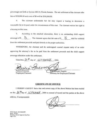 Emerson Settlement Order