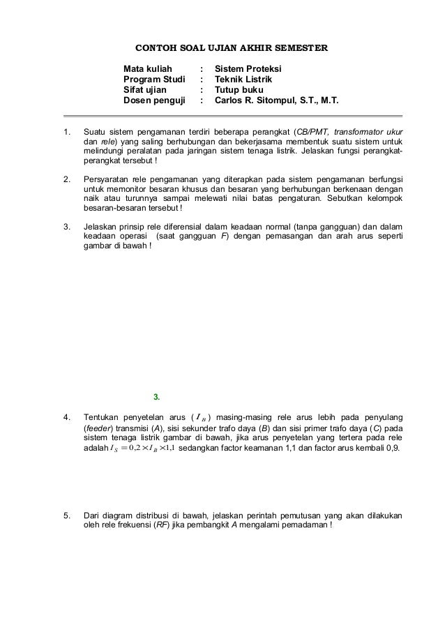 98622375 Contoh Soal Sistem Proteksi