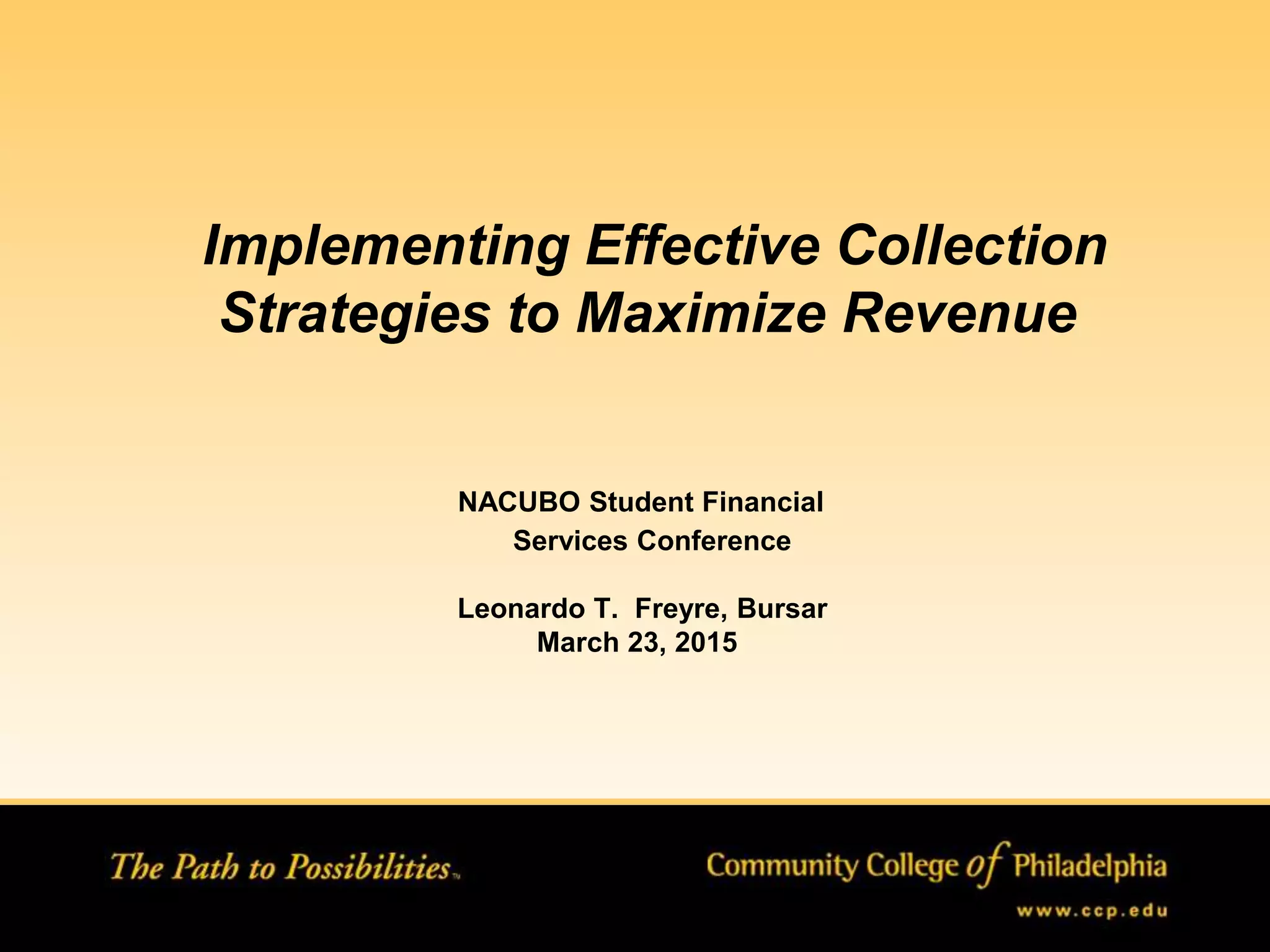 NACUBO SFS Conference LEO (LJM comments) PPT