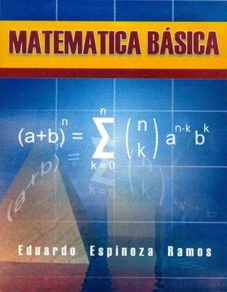 libro de matematica basica mas extendido  dde Eduardo Espinoza