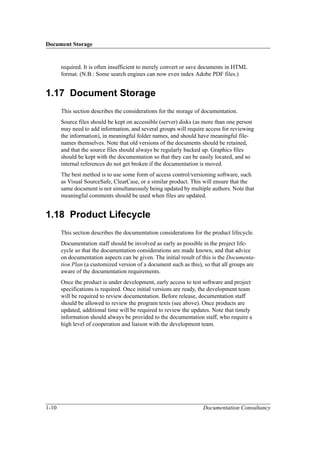 Documentation Plan Example | PDF