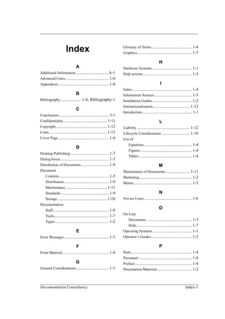 Documentation Plan Example | PDF