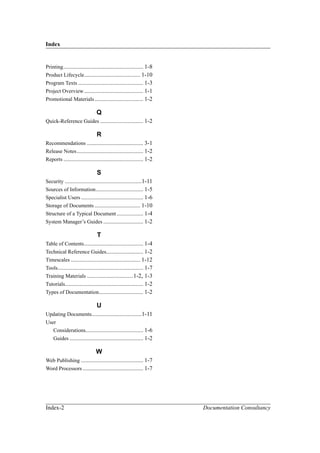 Documentation Plan Example | PDF