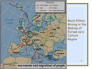 Globalization & Diversity: Rowntree,
Lewis, Price, Wyckoff
28
Much Ethnic
Mixing in the
Making of
Europe as a
Culture
Region
 