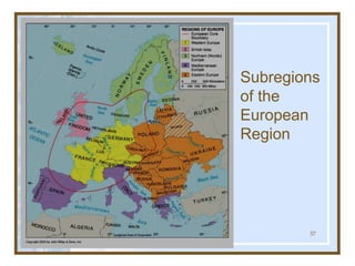 Globalization & Diversity: Rowntree,
Lewis, Price, Wyckoff
57
Subregions
of the
European
Region
 