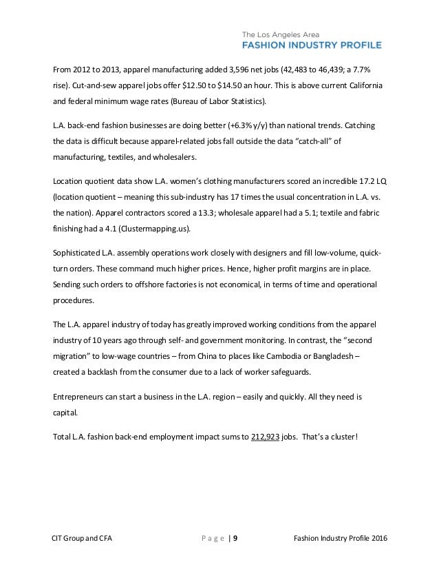 LA Fashion Report Summary Final 020116