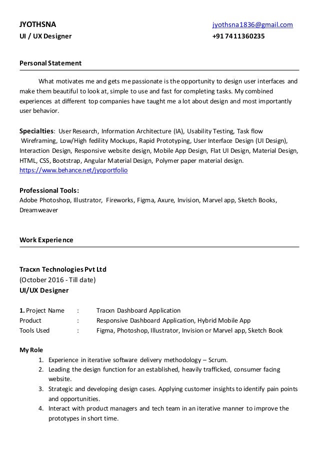 jyo_ui ux designer resume user experience designer resumes
