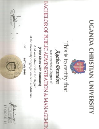 UCU degree