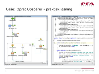 15
Case: Opret Opsparer - praktisk løsning
 