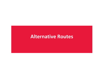 Alternative Routes
 