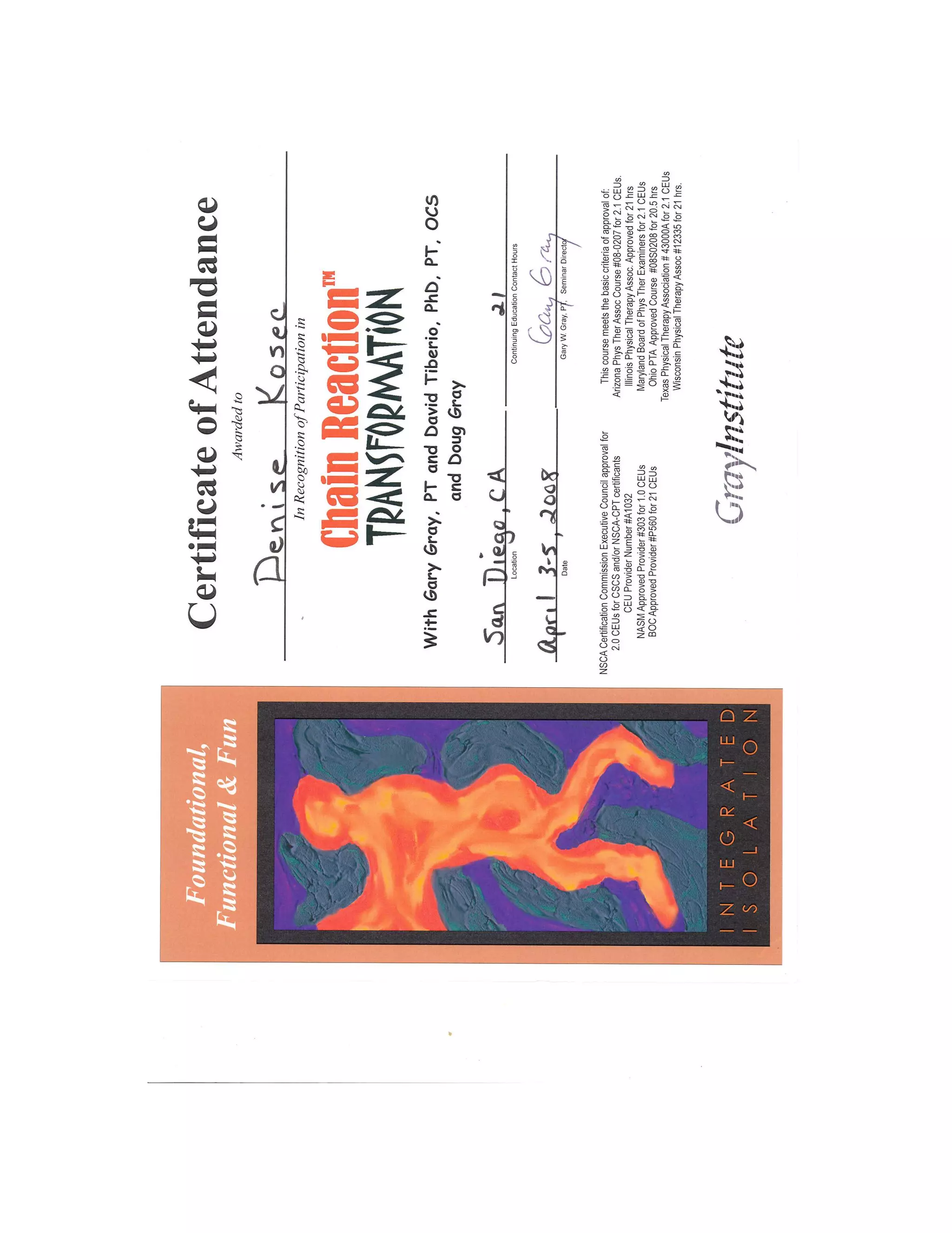 Chain Reaction Certificate | PDF