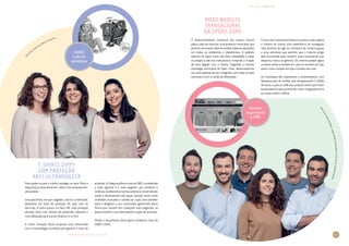 LIVRO DE INOVAÇÃO NO RETALHO 2014
INOVAÇÕES · PRODUTOS
63
PedroLima,AntónioRibeiro,JorgeSimões,PaulaRibeiro,CarlosSousa,IsamaelCardoso
O desenvolvimento comercial das nossas marcas
passa cada vez mais por uma presença omnicanal, que
permiteaosnossosclientesrealizartodasasoperações
em todos os ambientes e plataformas. O website
anterior da Sport Zone não dava visibilidade a todos
os artigos e não era transacional, limitando a criação
de uma ligação com o cliente. Seguindo a recente
estratégia omnicanal da Sport Zone, desenvolvemos
um novo website de raiz, integrado com todas as lojas
nacionais e com o cartão de fidelização.
O novo site transacional oferece acesso a toda a gama
e oferece ao cliente uma experiência de navegação
mais próxima de agir no momento de compra graças
a uma estrutura que permite que o mesmo artigo
seja encontrado pelo caminho mais conveniente (por
desporto, marca ou género). Os clientes podem agora
comprar online e receber em casa ou recolher em loja,
assim como comprar em loja e receber em casa.
Os resultados são expressivos e prometedores, com
destaque para as vendas, que ultrapassaram 1 milhão
de euros, e para os 40% das compras online que foram
levantadas em loja, permitindo maior integração entre
os canais online e offline.
Novo website
transacional
da Sport Zone
Di
ana Dias, Paula Cruz, Mónica Gonçalves
Para ajudar os pais a melhor proteger os seus filhos a
Zippy lançou duas linhas de t-shirts com proteção anti-
ultravioleta.
Uma das linhas, em puro algodão, macia e confortável,
apresenta um fator de proteção 30, para usar no
dia-a-dia. A outra possui um fator 80, uma proteção
elevada, feita com mistura de poliamida, elastano e
mais adequada para a praia, desporto e ar livre.
A maior inovação desta proposta está relacionada
com a metodologia escolhida para garantir o fator de
proteção. A Zippy escolheu a norma U801, considerada
a mais rigorosa e a mais exigente, por combinar e
melhorarasdiferentesnormasanteriores.Estemétodo
avalia o desempenho das peças quando estas estão
molhadas, esticadas e coladas ao corpo, mas também
após o desgaste e uso continuado, garantindo desta
forma que, mesmo em condições mais exigentes, as
peças mantêm o seu desempenho e grau de proteção.
Desde o lançamento desta gama vendemos mais de
4000 t-shirts.
T-Shirts Zippy
com Proteção
Anti-UltraVioleta
4000
t-shirts
vendidas
Vendas
superiores
a 1M€
 