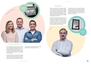 LIVRO DE INOVAÇÃO NO RETALHO 2014 89
INOVAÇÕES · PROCESSOS
NelsonMiranda
O processo de auditoria e inventariação de equipa­
mentos imobilizados nas lojas, entrepostos e direções
centrais era, até recentemente, bastante complexo e
moroso, obrigando a tarefas manuais. Este trabalho
baseava-se em extensas listagens em papel e fitas de
etiquetas pré-atribuídas. Centralmente, era morosa a
tarefa de replicar a informação recolhida nas listagens
em papel para o sistema central.
Para ultrapassar estas dificuldades desenvolvemos um
sistema de automatização e otimização do processo
de inventariação e auditoria de ativos. Substituímos
as listagens em papel por um suporte eletrónico
em tablet e efetuámos a leitura ótica das etiquetas.
Atualmente, atualizamos os dados online, reduzindo o
tempo necessário para execução das tarefas.
A nova aplicação teve um custo bastante reduzido, é
adaptável a vários cenários, e a informação recolhida é
agora mais fiável. O tempo de auditoria e inventariação
de 400.000 equipamentos em 1.100 localizações foi
reduzido em 25%, permitindo à equipa incrementar as
ações de controlo de ativos..
EASYCODEAndreia
Rosa, Francisco Bizarro, José Carlos
A nossa dinâmica promocional agressiva no retalho
gera a necessidade de atualização contínua dos ele­
mentos de decoração, nomeadamente nos de comu­
nicação de preço dos artigos das campanhas em curso.
A criação de decoração informaticamente era efetuada
loja a loja, levando a assimetrias na comunicação e
consequentes lapsos.
Este projeto consistiu na concentração da produção
informática da decoração numa loja e na criação de
uma norma de rotação da responsabilidade de exe­cu­
ção dos elementos de comunicação visual. Desenvol­
vemos ainda uma norma de partilha de sinalética para
uniformizar a comunicação em todas as lojas.
Decoração de Loja
Inventário
25% mais
rápido
Poupança
27.000 horas
por ano
 