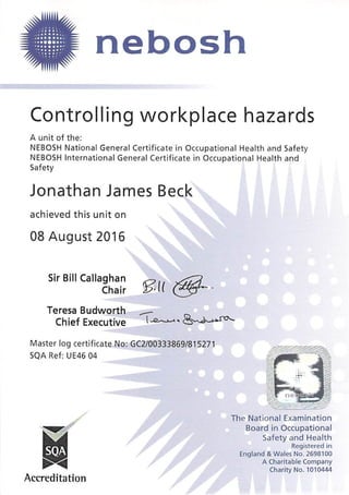 controlling workplace hazards 8 august 2016