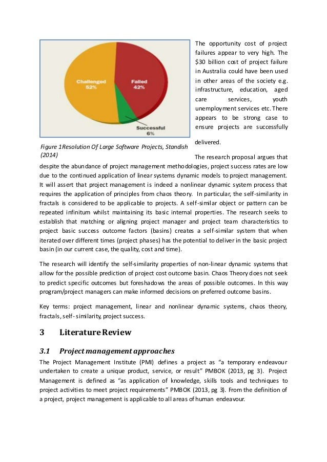 Literature review on project management failure