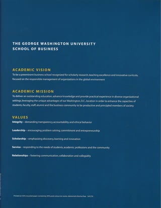 Dr. Hassan AUC GWU Marketing Dept Brochure w strategic goals