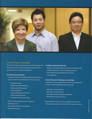 Dr. Hassan AUC GWU Marketing Dept Brochure w strategic goals