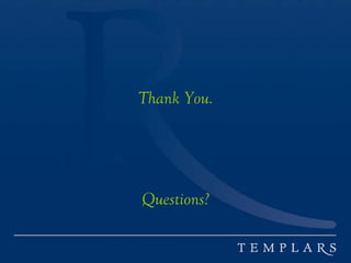 Thank You.
Questions?
 