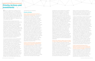 68 ENHANCING URBAN RESILIENCE ENHANCING URBAN RESILIENCE 69
Priority Actions and
Investments
management, and the Department of Natural
Resources and Environment is in charge of
water resources management. This complex
institutional set-up makes it challenging to
effectively plan for and implement flood risk
management interventions in Can Tho. The new
DRM Law, adopted by the National Assembly in
June 2013, stipulates that a single agency should
be responsible for drainage, sewage, and flood
control. Flood risk management also requires
close coordination with Mekong Delta provinces,
particularly the upstream provinces of An
Giang, Dong Thap, Kien Giang, and Vinh Long.
Therefore, there is an urgent need to strengthen
the institutional capacity of city authorities to
ensure that (a) an effective coordination across
various city departments and ministries and
Mekong Delta provinces is put in place; (b)
adequate interventions, including structural
and non-structural measures for the flood risk
management and climate resilience, are fully
integrated in the city’s urban planning processes;
(c) a consolidated operation and maintenance
of the city flood control and drainage systems is
implemented; and (d) an effective mechanism for
citizen participation in flood risk management is
established.
Enhance the collection, sharing, and use of data
on public assets, buildings, population, and risks.
This data is needed as the basis for planning
growth in the city, and especially for the creation
of detailed area plans. The recently approved
Master Plan outlines the general growth
trajectory and major land uses for the city, but
detailed area plans provide the level of specificity
needed for actual infrastructure design and
construction, as well as the issuance of building
permits. Currently, only about 50 percent of the
city has completed detailed area plans. This is in
part due to a lack of input information. Beyond
use for urban planning initiatives, the collection
and sharing of information on the physical
aspects of the city and hazard incidence is
important for transport planning (which should
be closely linked with land use plans), public
asset management, quantifying damages and
losses due to flooding, and local budgeting.
In terms of technology, a priority action includes
establishing a GIS-based system to facilitate
updating and sharing of data. The ability to
flexibly update and change plans based on new
information is a key characteristic of resilience.
Moreover, the process for collecting data is an
opportunity to enhance inclusiveness, another
characteristic of resilient city development. With
this in mind, the collection of the physical data
points and mapping could be done in partnership
with Can Tho University and other partners
through the Open Data for Resilience Initiative
(OpenDRI), which works with governments to
collate existing data using open source software.
The World Bank has created OpenDRI and
similar platforms in Bangladesh, Haiti, Indonesia,
Nepal, and Sri Lanka. OpenDRI can also promote
social inclusion by engaging local communities
to collect data and build maps that describe
the exposure of the built environment and
the vulnerability of different groups to natural
hazards and other risks. The CCCO could act
as a possible home for risk-related databases.
It is worth considering how these efforts can
be harmonized with other efforts by the city to
improve the documentation of public assets.
Create standardized damage and loss
assessment procedures that will enable local
officials to quantify the impact of flooding on
the local economy and budget. Hazard events
potentially represent a significant explicit and
implicit contingent liability to the government,
which is shouldered by a variety of line items
in the annual budget as well as unseen lost
economic activity. According to the DOF, after
a disaster, Can Tho may be responsible for
paying farmers compensation for lost crops,
There is an opportunity to address the two
primary threats in Can Tho—flooding and
uncontrolled urbanization—by more proactively
guiding urban growth to areas with lower flood
risk, including the higher elevation areas near the
urban core. This approach is well aligned with the
recently approved Master Plan (Can Tho CPC,
2013), especially its objective of creating a more
consolidated urban area.
Enhancing resilience requires actions and
investments that are oriented toward preventing
flooding and strengthening the city center.
The identified actions refer to institutional and
policy-related changes, whereas the proposed
investments refer to infrastructure-related
development. Recommended actions need to be
coupled with investments in flood prevention and
protection, transport to improve connectivity in
the city center, sanitation, and urban upgrading
targeting poor and vulnerable groups. As a
collection of initiatives, implemented by Can
Tho with more effectively coordinated support
from development partners, these actions and
investments could have a transformational
impact on the resilience of the city.
The successful execution of the recommended
bundle of actions and investments requires
significant coordination among departments
and stakeholders in Can Tho as well as between
Can Tho and higher levels of government.
Some departments, such as transport, appear
to have a cooperative relationship with the
respective ministry, while other departments
do not. Success also necessitates improved
coordination among donor agencies and other
international organizations that are active in
the city. This is due both to the significant scale
of resources needed, and to the linkages and
interdependencies inherent in building a resilient
city. Focusing the collective efforts of Can Tho
government and development partners in a
strategic way can facilitate better results and
more efficient use of resources.
Priority Actions
Better manage urban growth and direct it
toward higher elevation areas. This is the most
important and “no regret” flood prevention
measure Can Tho can take. This can be
accomplished by taking proactive measures
to incentivize or induce growth in the urban
core through needed investments in transport,
sanitation, and urban upgrading as well as
targeted flood protection infrastructure. There
is still ample development capacity in Ninh
Kieu, Binh Thuy, and Cai Rang to accommodate
projected population growth. As part of this
urban development, it will be paramount to
both continue current urban upgrading efforts
and also proactively create space for lower-
income groups in order to reduce future risk of
informality in peri-urban areas and on canals.
Retroactive measures to address encroachment
and sprawl are far more financially and socially
costly than taking proactive actions to include
the poor in future development plans. Improved
urban growth management in Can Tho will
require capacity building as well as upgraded
technology and software systems. It will
also require significant coordination among
departments outside the DOC.
Enhance institutional capacity and legislative
frameworks for an effective integrated flood
risk management approach. There is currently
an overlap between the Committee for Flood
and Storm Control (CFSC) and the Climate
Change Coordination Office (CCCO). In addition,
a number of city agencies are involved in the
operation and management of flood-related
infrastructure—the Department of Transport
is responsible for urban water drainage and
wastewater interventions, the Department of
Agriculture and Rural Development is in-charge
of flood control and agricultural drainage
 