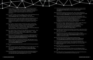 78 ENHANCING URBAN RESILIENCE ENHANCING URBAN RESILIENCE 79
Moglia, M., M.N. Nguyen, L. E. Neumann, S. Cook, T. H. Nguyen. 2013. Integrated Assessment 		
	 of Water Management Strategies: Framework And Case Study. Abstract for 20th 			
	 International Congress on Modelling and Simulation, 1-6 December 2013. Retrieved 05 		
	 May 2015, from http://www.researchgate.net/publication/259197316_Integrated_			
	assessment_of_	water_management_strategies_the_case_of_Can_Tho_				
	City_Vietnam
Moglia, M., S. Cook, M. Nguyen, N.H. Trung, M. Paddon, F. Lipkin, S. Meharg. 2010. Water Risk Index 	
	 Workshop In Can Tho. Australia: CSIRO http://www.researchgate.net/				
	publication/233841295_Water_Risk_Index_Workshop_in_Can_Tho_Vietnam
Network of Aquaculture Centers in Asia Pacific. 2009. Vulnerability and Adaptation of Climate 		
	 Change with a Focus on Catfish Culture Systems: Stakeholder Analysis In the Can 		
	 Tho Province, Vietnam. Aquaclimate Technical Brief. No.1. Retrieved 05 May 2014, from 		
	http://library.enaca.org/emerging_issues/climate_change/vietnam-catfish-climate-		
	brief.pdf
Neumann, L., M. Moglia, S. Cook, M.N. Nguyen, A.K. Sharma, T.H. Nguyen, and B.V. Nguyen. 		
	 2013. “Water Use, Sanitation and Health in a Fragmented Urban Water System: Case 		
	 Study and Household Survey”. Urban Water Journal. In Press. Cited by Moglia, 			
	 M., M.N. Nguyen, L.E. Neumann, S. Cook, T.H. Nguyen. (2013) Integrated 				
	 Assessment of Water 	 Management Strategies: Framework and Case Study. Abstract for 	
	 20th International Congress on Modelling and Simulation.
Nguyen, M., S. Cook, M. Moglia, L. Neumann, N.H. Trung. 2012. Planning for Sustainable 	 Urban 		
	 Water Systems in Adapting to a Changing Climate – A Case Study In 	 Can Tho 		
	 City, Vietnam, Synthesis Report. Australia: CSIRO https://publications.csiro.au/rpr/		
	download?pid=csiro:EP129274&dsid=DS8
NIURP, Cities Alliance, World Bank, Vietnam Ministry of Construction. 2012. City Development 		
	 Strategy for Can Tho (20 years). http://www-wds.worldbank.org/external/default/		
	 WDSContentServer/WDSP/IB/2012/05/23/000425970_20120523155149/Rendered/		
	PDF/687570ESW0WHIT00Box369254B00PUBLIC0.pdf
Pham, Cong Huu, Eckart Ehlers, and Saravanan V. Subramanian. 2009. Dyke System Planning: 		
	 Theory and Practice in Can Tho City, Vietnam. ZEF Working Paper Series, No. 47. Bonn: 		
	University of Bonn http://www.econstor.eu/dspace/						
	bitstream/10419/88292/1/752009176.pdf
SCE. 2013. Comprehensive Resilience Planning for Integrated Flood Risk Management. Technical 		
	report.
Shah, Fatima, and Federica Ranghieri. 2012. A Workbook on Planning for Urban Resilience in the 		
	 Face of Disasters: Adapting Experiences from Vietnam’s Cities to Other Cities. 			
	 Washington, DC: World Bank http://elibrary.worldbank.org/doi/book/10.1596/978-		
	0-8213-8878-5
Vietnam Ministry of Transport. 2013. Central Mekong Delta Connectivity Project: Resettlement 		
	 Plan for Can Tho City. Plan prepared for the Asian Development Bank. http://www.		
	adb.org/sites/default/files/projdocs/2013/40255-043-vie-rp-01.pdf
Vietnam News. 2004. SE Asia’s Longest Cable-Stayed Bridge Underway In Can Tho. Viet Nam 		
	 News Archives (28 September 2004). Retrieved 05 May 2014, from http://web.archive.		
	org/web/20070901211543/http://vietnamnews.vnanet.vn/2004-09/27/				
	Stories/02.htm
Vietnam News. 2012. Can Tho Aims To Be Economic Hub – Shift In Economic Activity From 		
	 Agriculture To Industry (2012, May 4) Viet Nam News. Retrieved 05 May 2014, from http://	
	vietnamnews.vn/economy/224256/can-tho-aims-to-be-economic-hub.html
Wageningen University. 2013. Mekong Delta Plan: Long-term Vision and Strategy for a Safe, 		
	 Prosperous and Sustainable Delta. Report prepared for the Ministry of Natural Resources, 	
	 Ministry of Agriculture and Rural Development (Vietnam), and Ministry 				
	 of Infrastructure and Environment, Partners for Water Programme 				
	 (the Netherlands). Retrieved 05 May 2015, from http://www.wageningenur.nl/upload_		
	mm/2/c/3/b5f2e669-cb48-4ed7-afb6-682f5216fe7d_mekong.pdf
Willetts, J., N. Carrard, M. Retamal, Nguyen Dinh Giang Nam, M. Paddon, Do Xuan Thuy, Nguyen 		
	 Hieu Trung, and C. Mitchell. 2010. Cost Effectiveness and Sustainability of 			
	 Sanitation Options: A Case Study of South Can Tho. Technical Report, Institute 			
	 for Sustainable Futures, University of Technology, Sydney http://dragon.				
	ctu.edu.vn/eng/images/files/02.%202-809-isfsanitation-options-can-tho-				
	vietnamtechnical-report-2010english1-%20Sep-2010.pdf
World Bank. 2009. Survey and Assessment of the Project Implementation Impact: Vietnam Urban 	
	 Upgrading Project – Sub-Project of Can Tho City Upgrading. Midterm Assessment Report. 	
	 World Bank, Hanoi, Vietnam.
World Bank. 2010. The Social Dimensions of Adaptation to Climate Change in Vietnam. 			
	 Development and Climate Change Discussion Paper No. 17. World Bank, Washington, D.C. 		
	http://documents.worldbank.org/curated/en/2010/12/13431938/social-dimensions-		
	adaptation-climate-change-vietnam
World Bank. 2011. Vietnam Urbanization Review. Technical Assistance Report. 				
	 World Bank, Washington, D.C. https://openknowledge.worldbank.org/bitstream/			
	handle/10986/2826/669160ESW0P1130Review000Full0report.pdf?sequence=1
World Bank. 2012. Tools for Building Urban Resilience: Integrating Risk Information Into 		
	 Investment Decisions Pilot Cities Report – Jakarta and Can Tho. World Bank, Washington,
D.C. https://www.gfdrr.org/sites/gfdrr.org/files/publication/EAP_Tools_for_Building_Urban_		
	Resilience_2012.pdf
World Bank. 2013a. Assessment of the Financing Framework for Municipal Infrastructure in 		
	 Vietnam. World Bank, Washington, D.C.
World Bank. 2013b. Socialist Republic of Vietnam: Performance of the Wastewater Sector in 		
	 Urban Areas: A Review and Recommendations for Improvement. World Bank, Washington, 	
	D.C.	
World Bank. 2013c. Vietnam’s Evolving Poverty Map: Patterns and Implications for Policy. Policy 		
	 Research Working Paper, WPS 6355. World Bank, Washington, D.C.
 